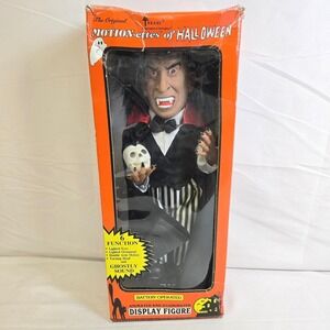 Vtg Telco Original Motion-ettes of Halloween Dracula, Lights Sound Motion 95732